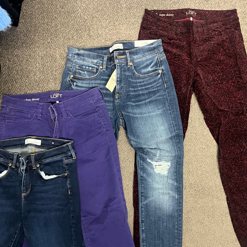 LOFT 4 for 1 Bundle Skinny Jeans